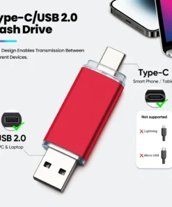 Alternative view of SanDisk 128GB USB Type-C Metal Flash Drive - Versatile Storage for Smartphones and TVs