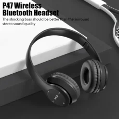Wireless Bluetooth Headphones with Microphone - Stereo Sound, Ideal for Sports and Gaming, Compatible with PC and Smartphone