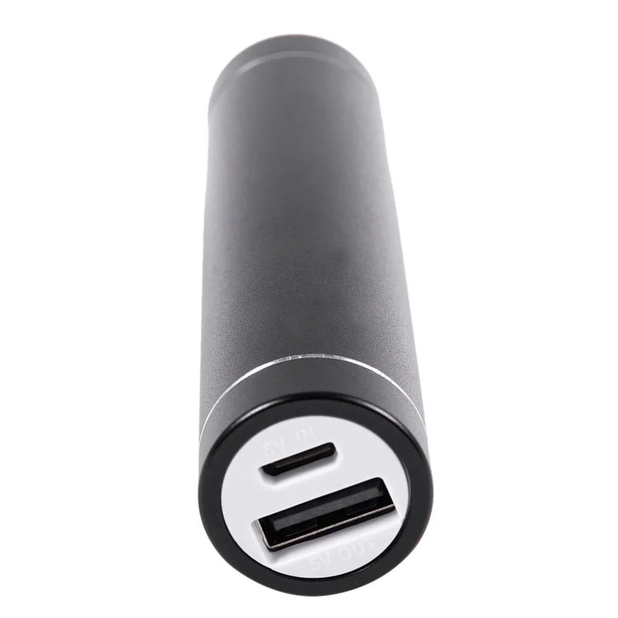 Portable 2600mAh USB Power Bank Battery Charger for Mobile Phones - Black - Image 4