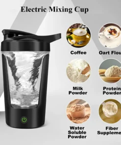 Portable 450ml Electric Protein Powder Shaker Bottle for Home and Travel