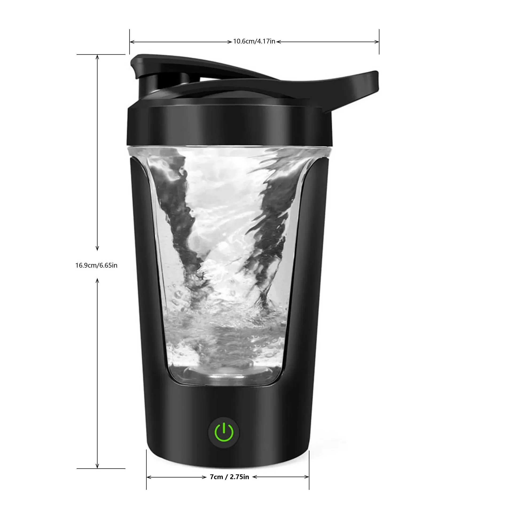 Electric Protein Powder Shaker Bottle with 450ml Capacity for Home and Travel - Image 6