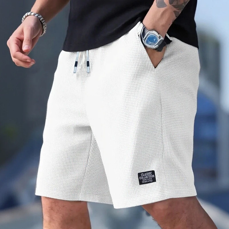 Men's Shorts, Men's Casual Pants, Men's Beach Shorts, Men's Sports Shorts, New Fashionable Textured Fabric, Breathable Pants, Suitable for Daily Casual Wear and Sports