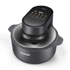 Alternative view of Air Fryer Oven + 5L Capacity + Visual Cooking Function + Multifunctional Design