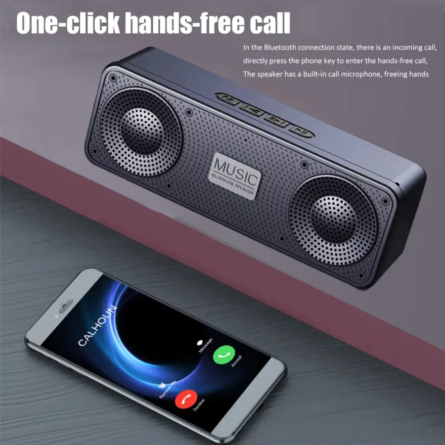S18 Bluetooth Wireless Smart Speaker - Portable Subwoofer for Mobile Devices - Image 3
