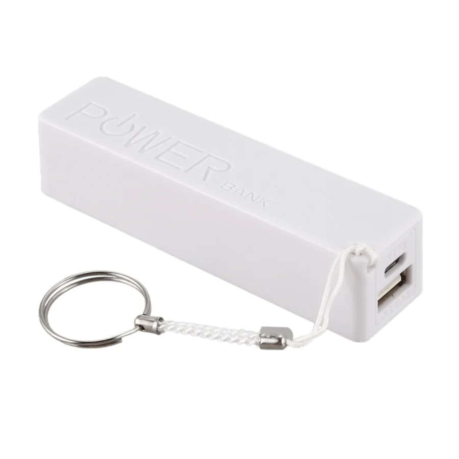 BLife Portable External Power Bank Charger - Keychain Design (White) - Image 2