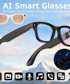New Smart AI Glasses 800W pixel AI Shooting Camera HD Photo Video Voice Call Music Translation Waterproof Bluetooth Glasses 2025