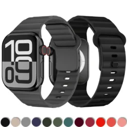 Sport Silicone Straps with Various Sizes for Apple Watch Series 10, 9, 8, 7, SE, and Ultra 2