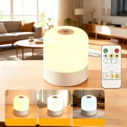 Alternative view of Dimmable LED Night Light with Touchscreen Control for Bedroom and Desk Use