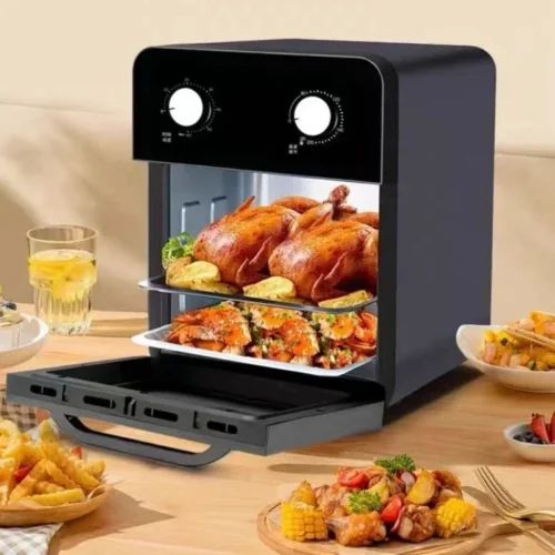 Alternative view of Large Capacity 6-in-1 Air Fryer Oven with Steam and Bake Functions