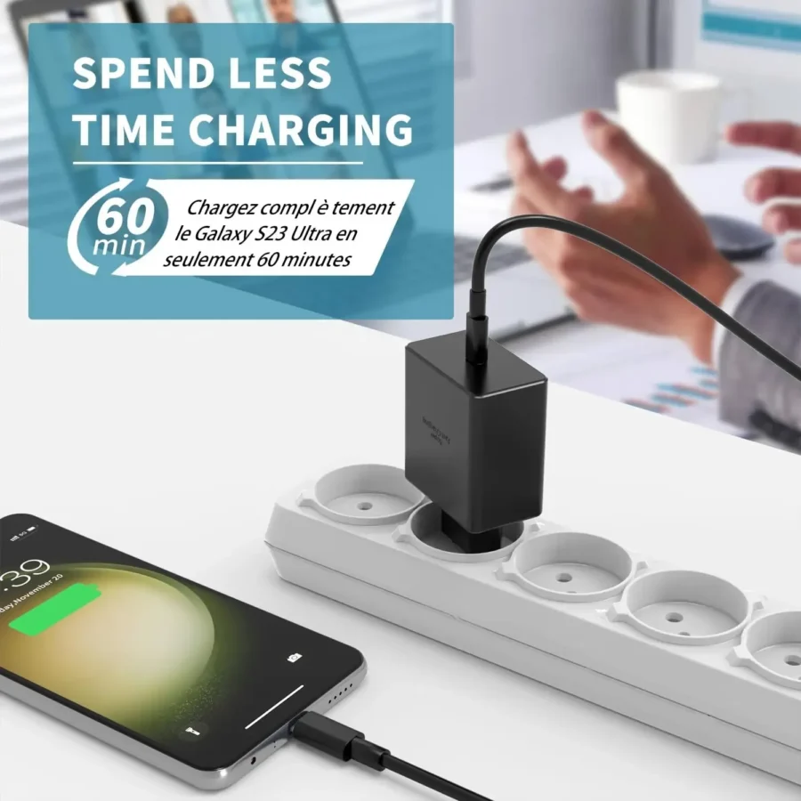 Samsung 45W Super Fast Charger with Type-C to USB-C Cable - Image 5