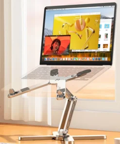 Portable Aluminum Laptop Stand with 360° Rotation and Heat Dissipation