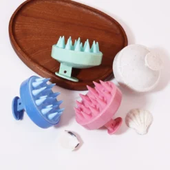 Silicone Scalp Massage Brush with Soft Bristles for Wig Care