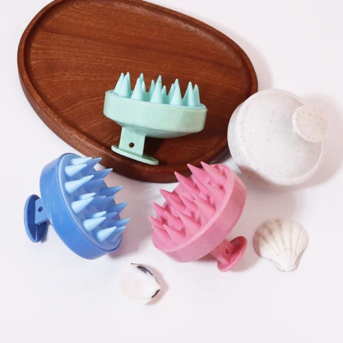 Hair wash brush, silicone scalp massage comb, soft body massage brush, beauty and hairdressing tool Special for real hair wigs