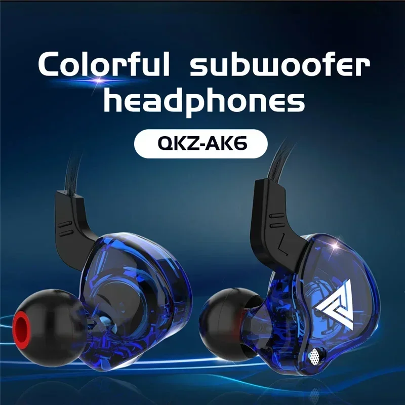 QKZ AK6 Wired Earbuds with Mic - 3.5MM HiFi In-Ear Headphones for Sports and Music, Copper Drivers, Bass Stereo - Image 5