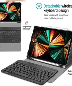Alternative view of For iPad A16 11th Generation 2025 11 Inch Case with Keyboard,Detachable Wireless Keyboard+Tablet Cover iPad 10th Gen 10.9 Funda