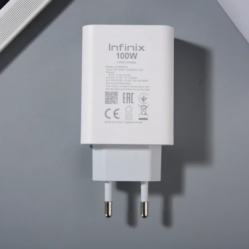 Alternative view of Infinix 100W Hyper Charger with USB-C Cable - Super Fast Charging Adapter