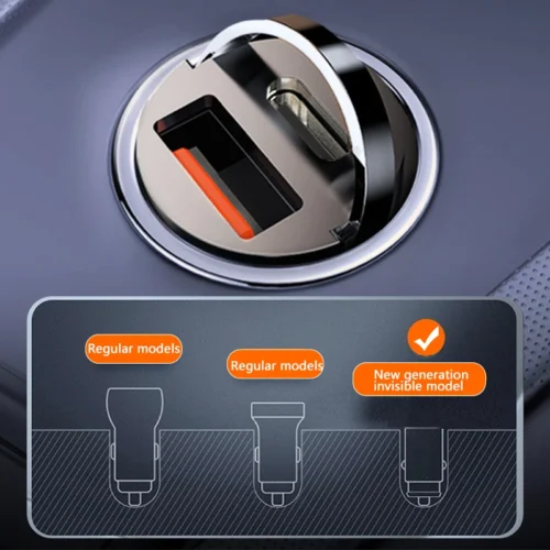 Alternative view of 100W Fast Charging Mini Car Charger - USB Type C for iPhone, Xiaomi, Samsung, Huawei