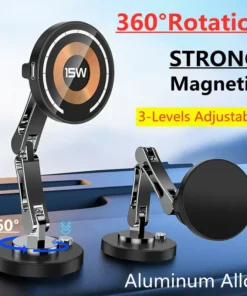 Magnetic Car Wireless Charger Stand Magnet Car Mount Fast Charging Station Phone Holder Bracket For Macsfae iPhone 15 14 13 12