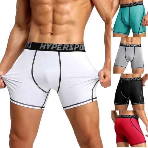 Men's Compression Shorts for Summer Training and Gym Fitness Activities - Image 4