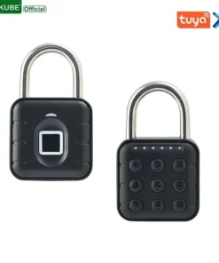 Tuya Bluetooth Fingerprint Padlock - Digital Luggage Lock with APP Control and Temporary Password, IP67 Waterproof