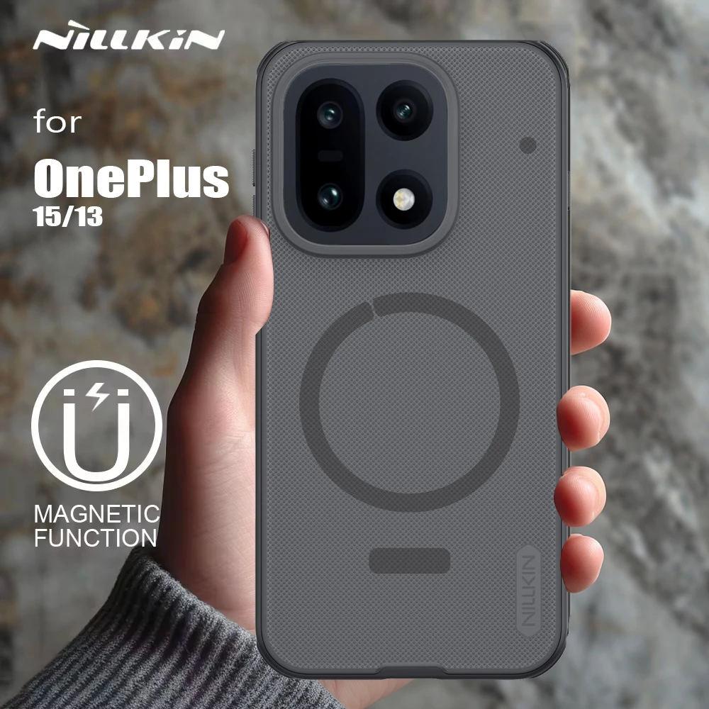 for Oneplus 15 / 13 5G Case Nillkin Frosted Shield Ultra-Thin for Magsafe Magnetic Protection Cover for One Plus 13 15 Cases