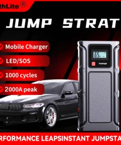 2000A Car Jump Starter Power Bank 18000mAh Portable Battery Station For Petrol 8L Diesel 6L Car Emergency Booster Start Power