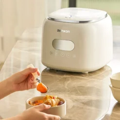 Alternative view of ZEMKON Electric Rice Cooker 2.5L Stainless Steel Design for 3-4 People