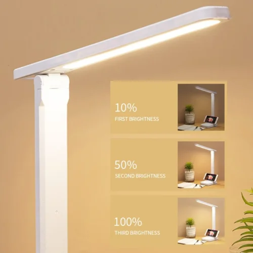 Alternative view of 2026 Chargeable LED Table Lamp USB Color Stepless Dimmable Desk Lamp Touch Foldable Eye Protection Reading Night Light