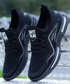 Alternative view of Men's Breathable Mesh Running Shoes - Soft Sole Sport Sneakers