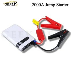 Car Jump Starter 2000A with Power Bank and LED Light for 12V Vehicles