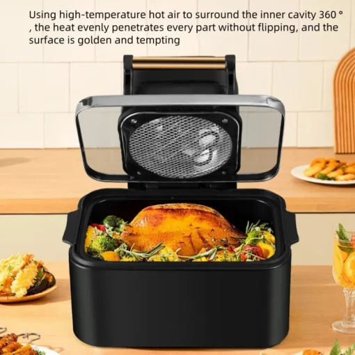 220V Multifunctional Air Fryer - Smokeless and Oil-Free Non-Stick Design - Image 3