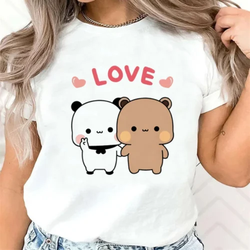 Alternative view of Bubu Dudu t shirt teen Comfortable women kawaii korean clothes Psychedelic Gothic shirt women Y2k hip hop 2000s graphic