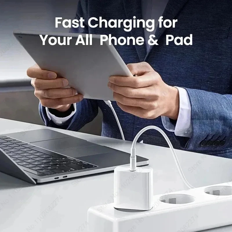 Apple 30W USB-C Fast Charger for iPhone - Includes Charging Cable - Image 4