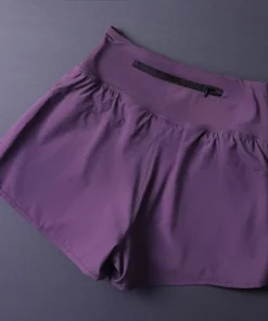 Alternative view of Women's 2 in 1 Shorts with Pockets - Lightweight Breathable Loose Anti-Disclosure Split Side for Yoga Running Gym