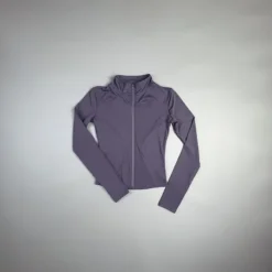 Alternative view of Yoga Jacket with Zipper Closure and Slimming Design for Women