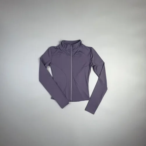 Alternative view of 2025 New Yoga Coat Short Sports Jacket WOMEN'S Fitness Clothes Slimming Body Sculpting Zipper Yoga Jacket