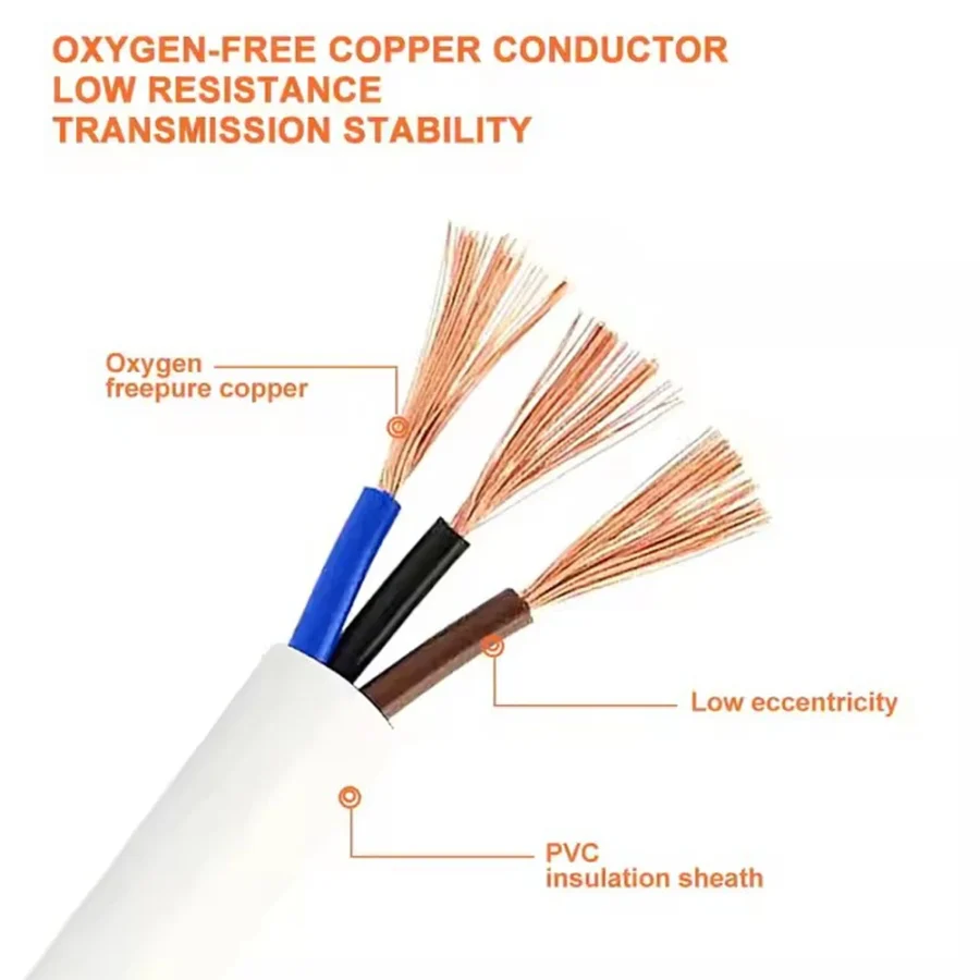 Melery Power Strip Israel Plug Outlets 3/4/5 Way AC Electric Sockets 16A Wire 1m Extension Cord Wall Mounted for Home Office - Image 6