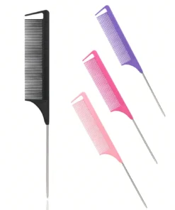 stainless steel pointed tail hair professional hair comb hair brush salon hair styling tool hair comb Special for real hair wigs