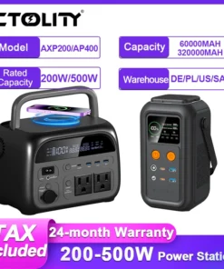 500W Portable Power Station with 100W Solar Panel and Lifepo4 Battery