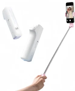 Mini Bluetooth Selfie Stick, 360° Rotating Foldable Phone Stand for Live Streaming & Phone Photography (Universal Compatibility)