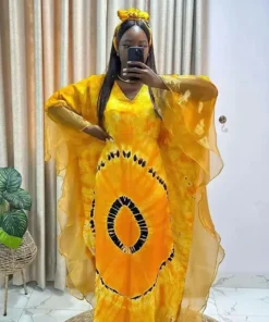 Alternative view of African Women's Traditional Dress - Dashiki Ankara Maxi Gown