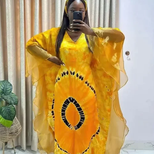 Alternative view of African Women's Traditional Dress - Dashiki Ankara Maxi Gown