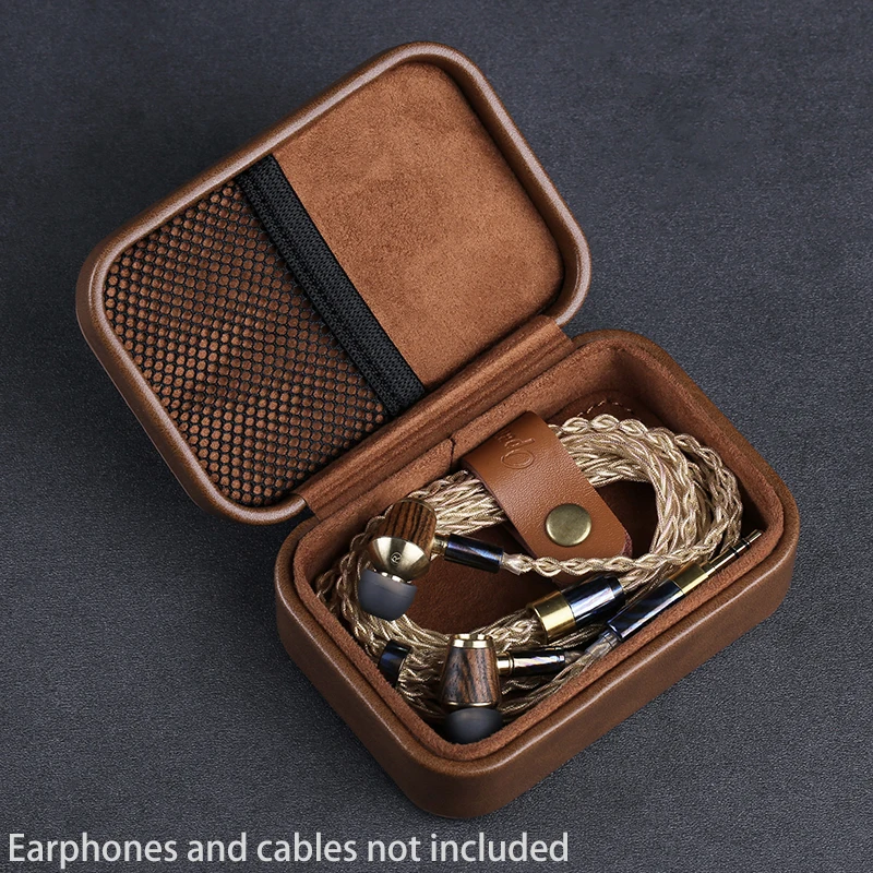 OPENHEART IEM Cable Case Earphone Case Bag PU Leather Case for Headphone Earphone accessories - Image 5