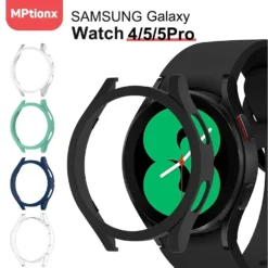 Protective Watch Cover Case with Matte Finish for Samsung Galaxy Watch 4/5 (40mm 44mm 42mm 46mm 45mm)