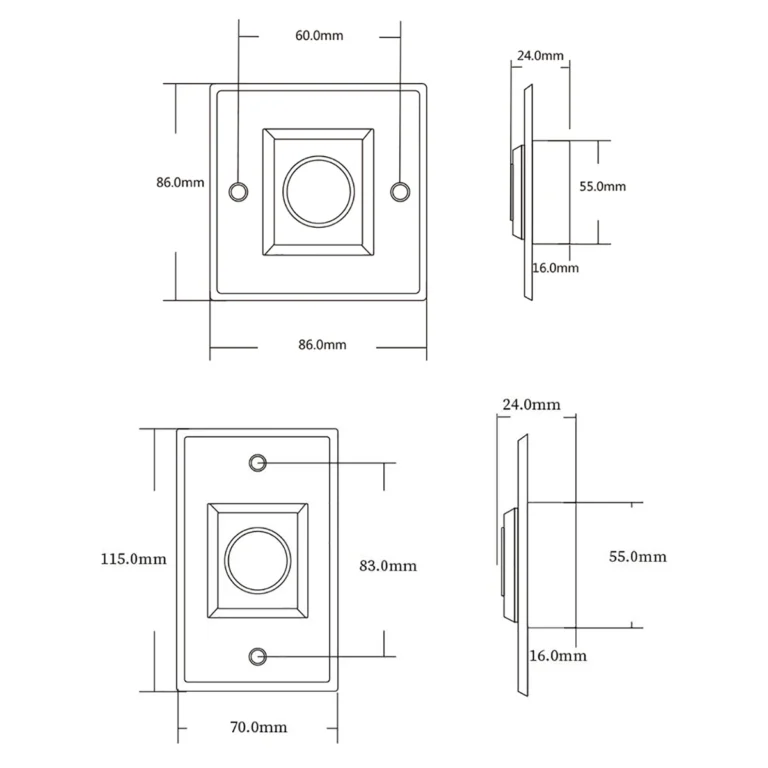 DC Touchless Infrared Exit Button for Access Control System - 12V/24V - Image 3