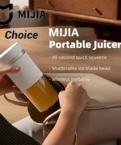 MIJIA Portable Electric Juicer - Mini Blender for Fruits and Vegetables, Quick Ice Crushing
