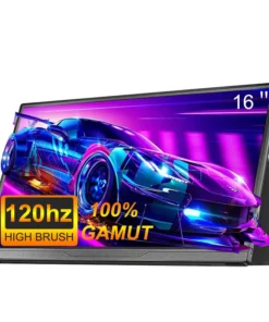 16-Inch Portable Monitor with 2.5K Resolution and 120Hz Refresh Rate – Ideal for Laptops, Consoles, and Mobile Devices