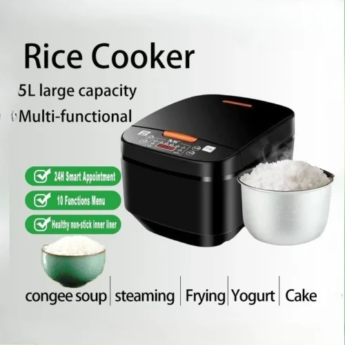 5L Smart Rice Cooker - Large Capacity Multi-Function Kitchen Appliance