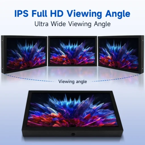 7-Inch Portable IPS Monitor with HDMI, VGA, and AV Inputs for PC, Laptop, and Camera Use - Image 3