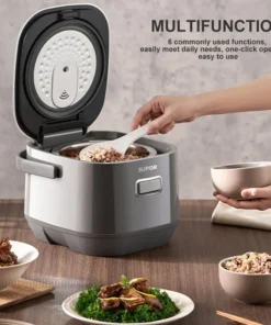 Alternative view of SUPOR 2L Stainless Steel Rice Cooker with LED Display and 24-Hour Timer
